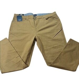 NEW GAP Mens‎ Khaki Pants 5-Pocket Straight Fit Casual Everyday 40x30